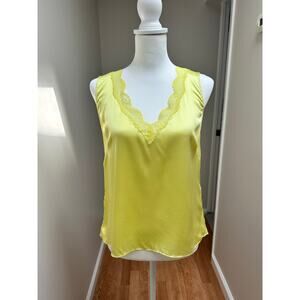 NEW NWT Generation Love Aida Silk Tank Yellow size Small